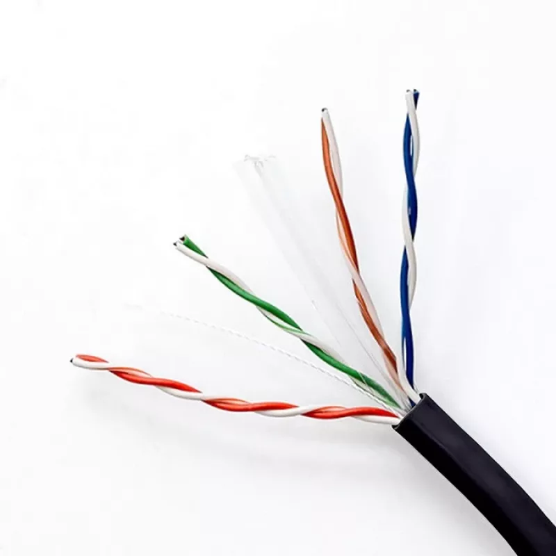 Ethernet komutacinis kabelis QOLTEC CAT6 UTP, 50 m, juodas