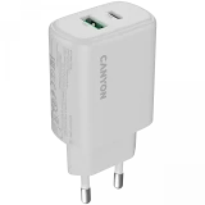 CANYON įkroviklis OnCharge 250 25W 1xPD 1xQC EU Baltas