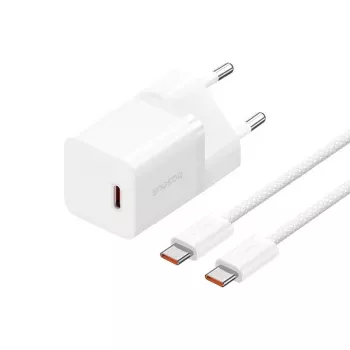 Baseus P10110902213-01 USB-C GaN5 mini 30W tinklo įkroviklis Balta