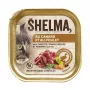 Šlapias kačių maistas SHELMA Anties ir vištienos paštetas 100 g, pilnavertis šlapias pašaras suaugusioms katėms, 80% drėgmės, 11% baltymų