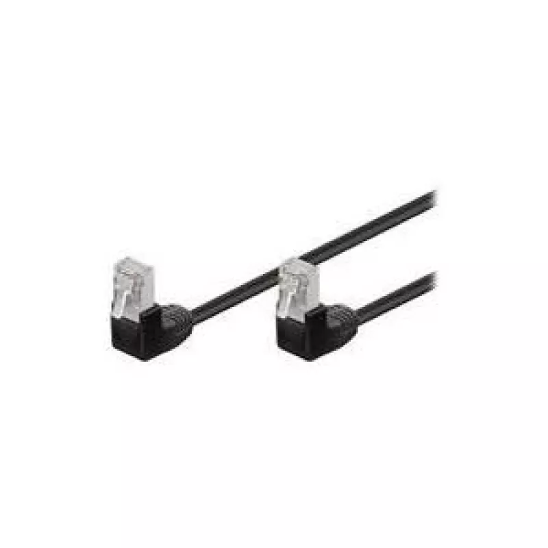 Tinklo kabelis Goobay 96078 juodas 1 m Cat5e F/UTP