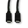 ROLINE USB3.2Gen2 kabelis PD 20V5A Type C-C ST/ST 0.5m - kabelis - Digital/Data - 0,5 m (11.99.9057)