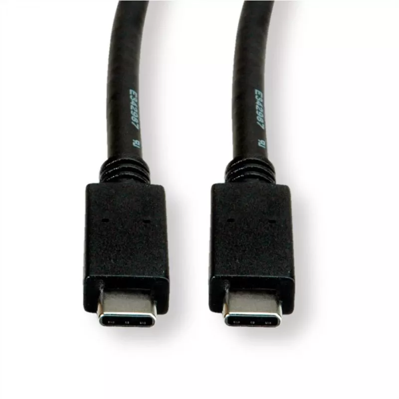 ROLINE USB3.2Gen2 kabelis PD 20V5A Type C-C ST/ST 0.5m - kabelis - Digital/Data - 0,5 m (11.99.9057)