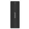 SSD dėklas SAVIO AK-84 juodas M.2 diskams, USB 10 Gbit/s (Type-A / Type-C), aliuminis + ABS