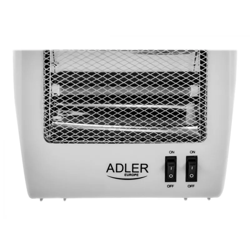 Adler | Šildytuvas | AD 7709 | Halogeninis šildytuvas | 800 W | Galios lygių skaičius 2 | Balta