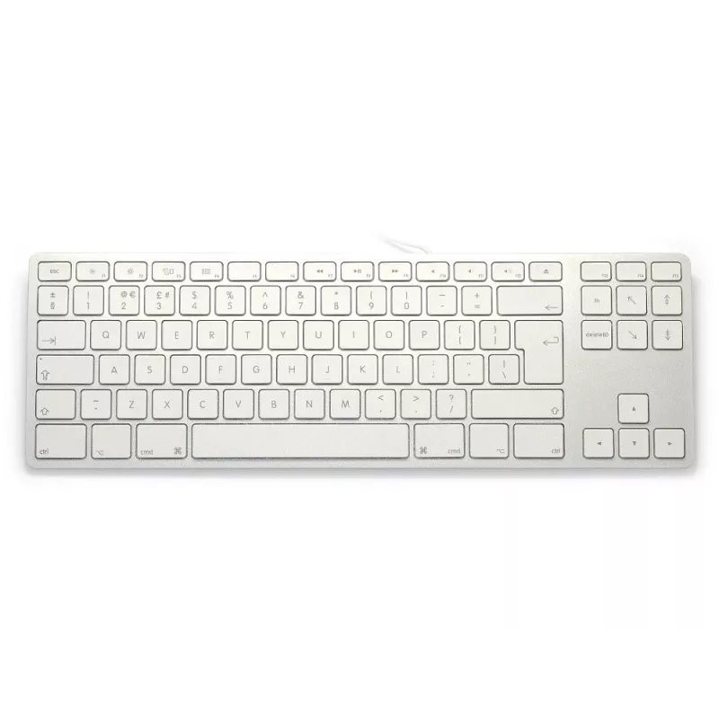Aluminium klaviatūra Mac Tenkeyless Sidabrinė