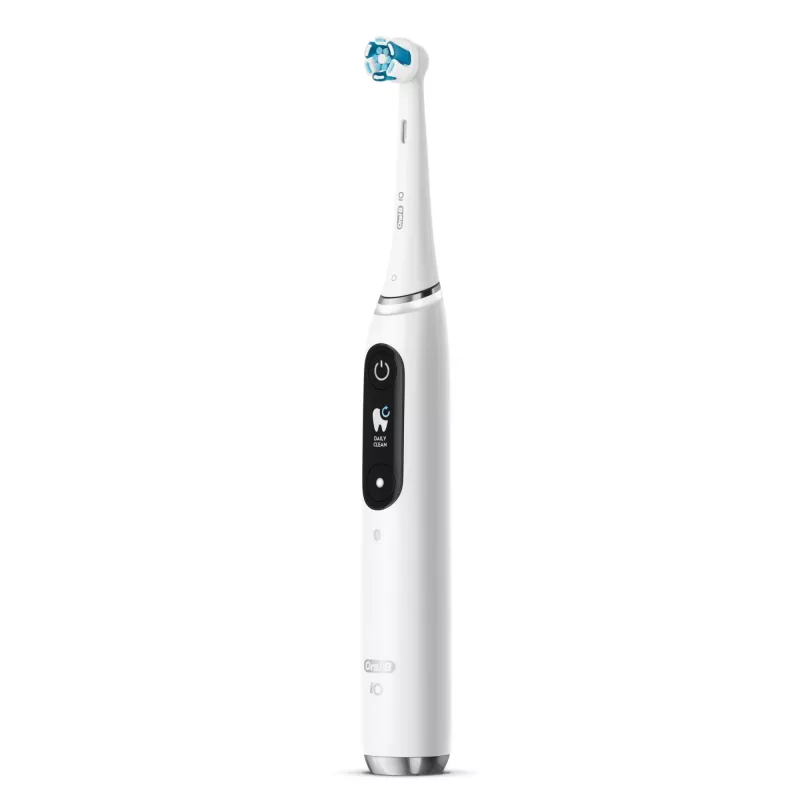 Oral-B iO 9N Suaugusiųjų vibruojantis dantų šepetėlis Baltas