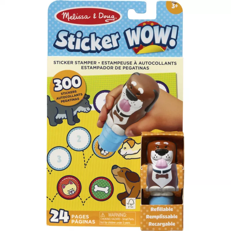 Lipdukų veiklos knygelė „Spinmaster“ — MAC STW StckrWowActivityPadStDog GML (lipdukų veiklos knygelė)