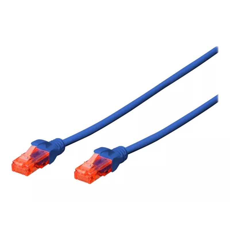 Tinklo kabelis Digitus CAT 6 U/UTP RJ-45 Cat6 0,25 m mėlynas