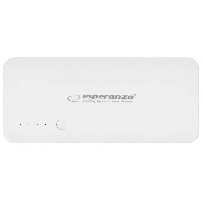 Nešiojamasis įkroviklis Esperanza EMP106WE Radium — 8000 mAh, 3 įrenginių išvestis, Micro-USB įvestis, 5V/2A ir 5V/1.5A/1A išvestys, pilka