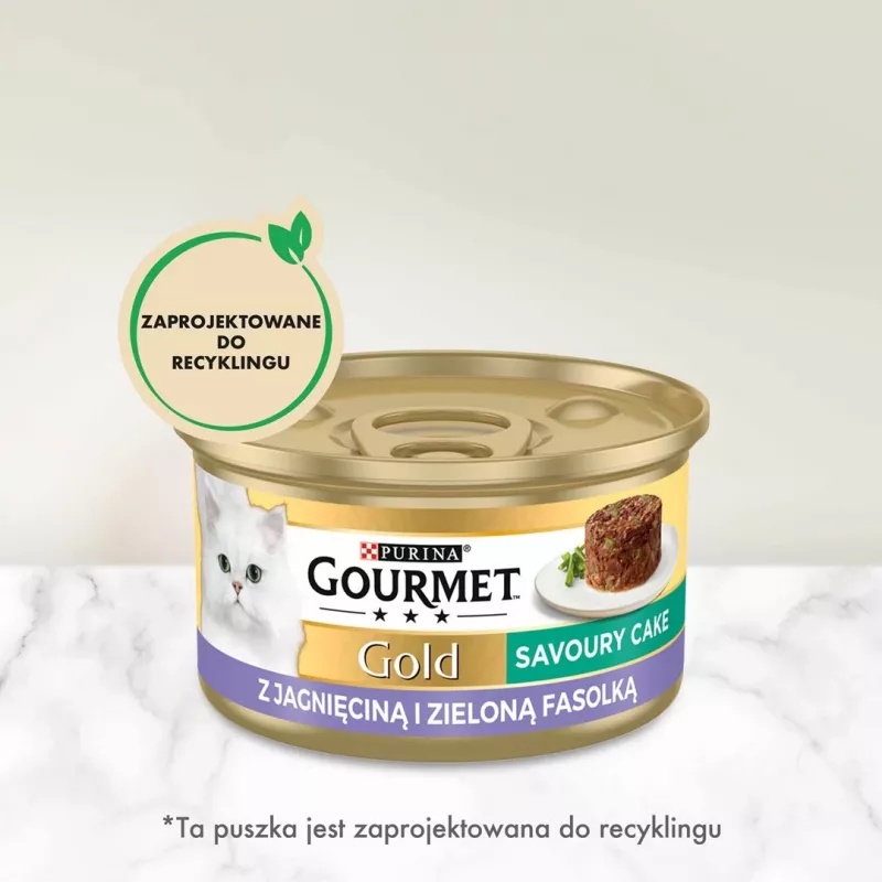 GOURMET GOLD - Skanėstas su ėriena ir šparaginėmis pupelėmis 85g