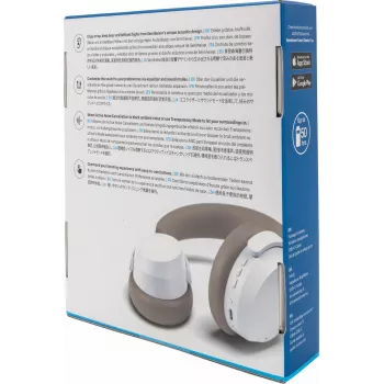 Ausinės Sennheiser ACCENTUM Wireless — Bluetooth 5.2 Class 1, 50 val. baterija, 0,8 Ah, balta, aplink ausis, įmontuotas mikrofonas
