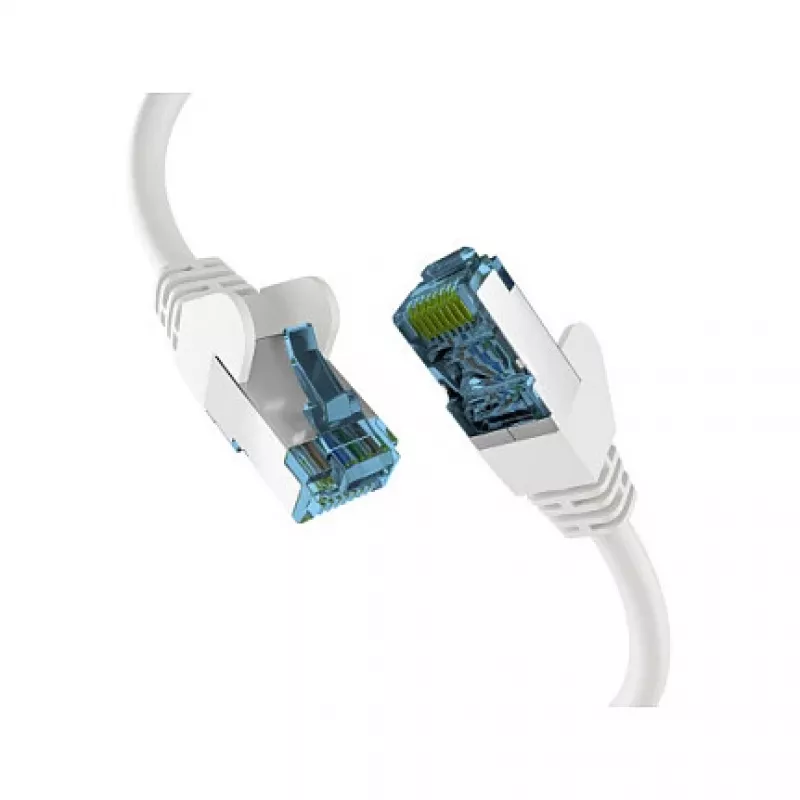 EFB-Elektronik RJ45 komutacinis kabelis su Cat.7 neapdorotu kabeliu, baltas, 0,25 m, S/FTP PIMF tinklo kabelis, LAN DSL, gamintojas: EFB Elektronik (EC020200133)