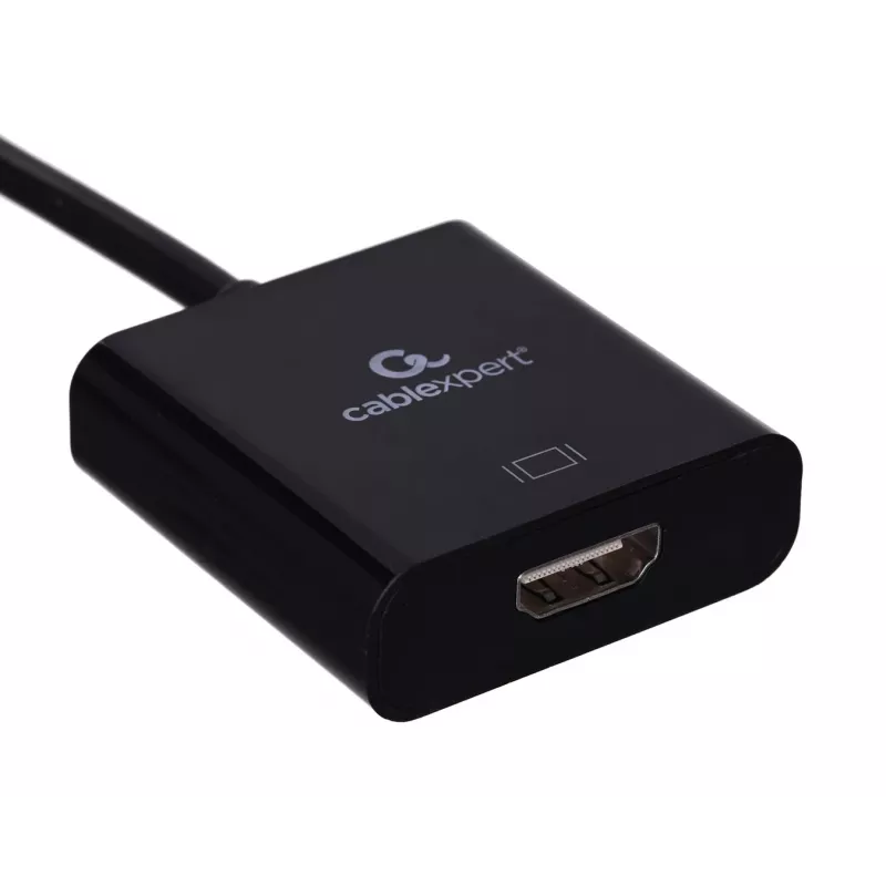 USB Type-C į HDMI adapteris Gembird A-CM-HDMIF-03, USB 2.0/3.2 Gen2, 3840×2160@30Hz, juoda