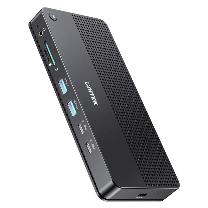 Dokų stotelė UNITEK D1104A01 USB4 laidinė 100 W energijos tiekimas