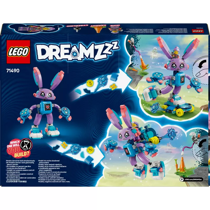 LEGO statybinių kaladėlių rinkinys LEGO 71490 Dreamzz Izzie and Bunchurro Gaming Bunny – personažų žaidimo rinkinys