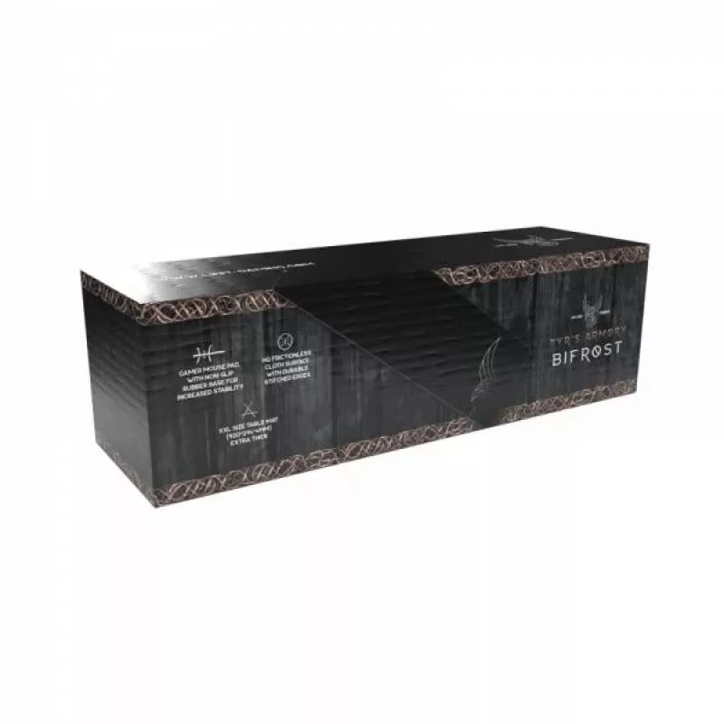 L33T Gaming 160404 Bifrost XXL Gaming pelėdos kilimėlis, greitas paviršius. 920 x 294 x 4 mm, juoda