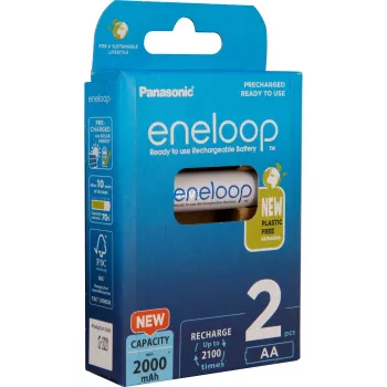 Rechargeable batteries PANASONIC ENELOOP AA 2000 mAh 2 vnt. (BK-3MCDE/2CP)