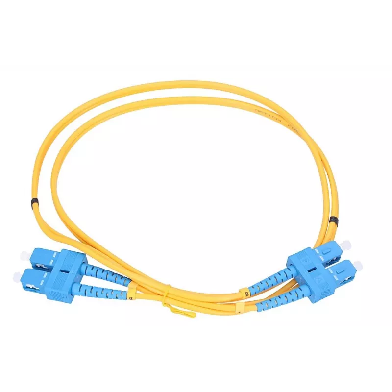 Patchcord Extralink SC/UPC – SC/UPC vienmodis dvipusis, G.652D pluoštas, 3 mm, 20 m