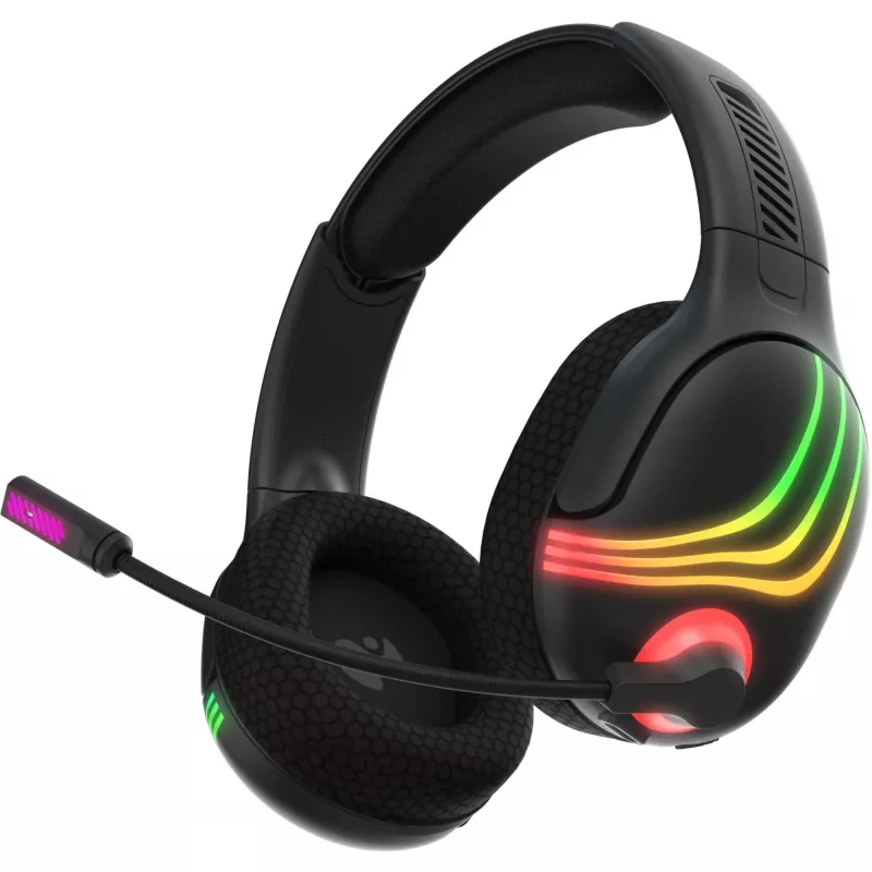 PDP 049-032-BK ausinės/ausinės su mikrofonu Belaidis Aplink galvą Žaidimų Bluetooth Juoda