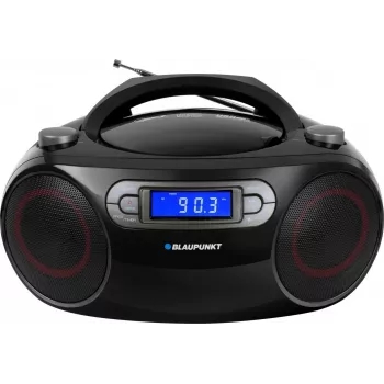 Boombox FM PLL CD/MP3/USB/AUX/Laikrodis/Žadintuvas