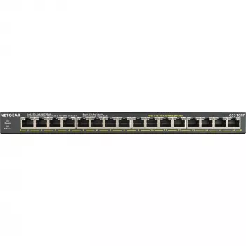 NETGEAR GS316P Nevaldomas Gigabit Ethernet (10/100/1000) Power over Ethernet (PoE) Juodas