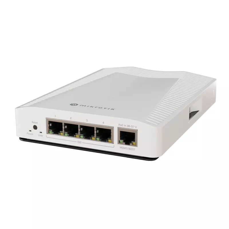 Mikrotik CRS304-4XG-IN tinklo komutatorius 10G Ethernet Power over Ethernet White