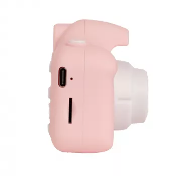 Vaikiškas skaitmeninis fotoaparatas DENVER KCA-1340RO — kompaktiškas 85 g, rožinis