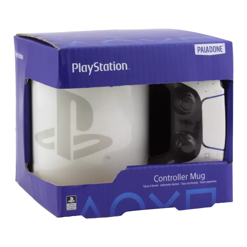 Puodelis Paladone PlayStation formos PS5 baltas 0,48 l vienetinis