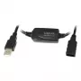 LogiLink UA0143 USB laidas USB 2.0 USB-A kištukas į lizdą 10,00 m juodas