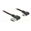 USB laidas DeLOCK EASY-USB 2.0 Type-A kištukas į Type-C kištukas 0,5 m juodas