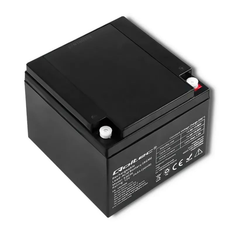 Qoltec 53036 AGM baterija | 12V | 24Ah | maks. 360A