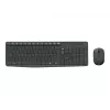 Logitech MK235 Patvarus belaidis klaviatūros ir pelės rinkinys pilkai