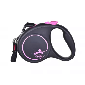 Flexi Juoda Design S 5 m šunų ištraukiamas pavadėlis