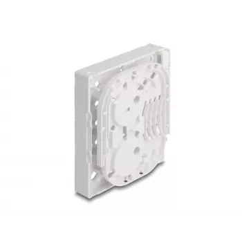 DeLOCK optinio pluošto jungčių dėžutė FTTH, montuojama ant sienos, 4 x SC Simplex LC Duplex, balta