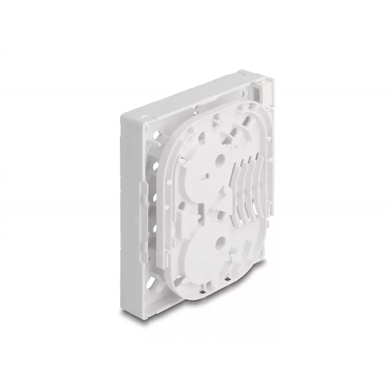 DeLOCK optinio pluošto jungčių dėžutė FTTH, montuojama ant sienos, 4 x SC Simplex LC Duplex, balta