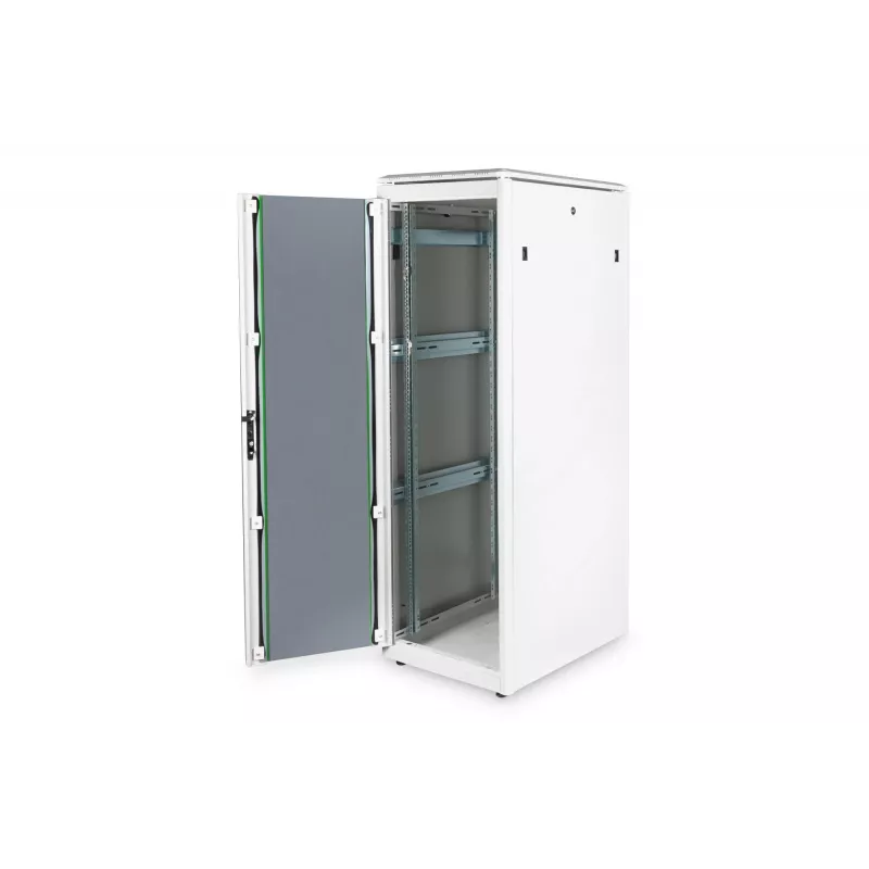 DIGITUS 36HE Unique tinklo spinta 600x800mm stiklinės durys pilka