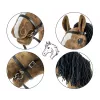 Arkliukas ant pagaliuko Hobby Horse tamsiai rudas