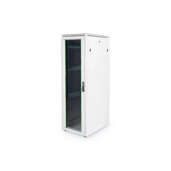 DIGITUS 36HE Unique tinklo spinta 600x800mm stiklinės durys pilka