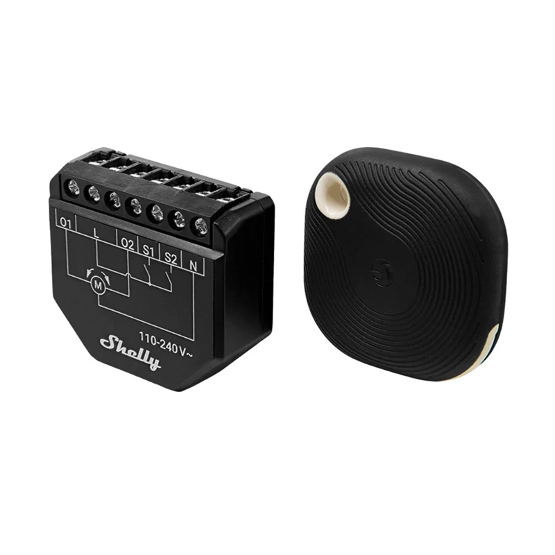 WiFi žaliuzių valdiklis Shelly Shutter BLU (Shelly_Shutter_BLU_1) Bluetooth mygtukas, tvirtas korpusas
