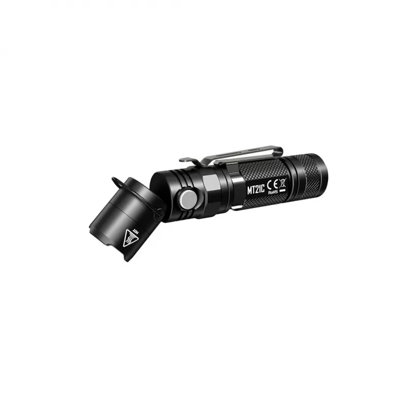 Rankinis žibintuvėlis Nitecore MT21C, 1000 lm, 131 mm, 103,5 g, priima 18650 arba CR123, juodas