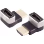 Kabelio lyties keitiklis S/CONN 10-01051 HDMI-A juoda sidabrinė auksuota
