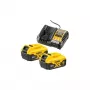 Baterijos ir įkroviklio rinkinys DeWALT DCB1104P2 18 V 5,0 Ah (2 baterijos, įkroviklis)