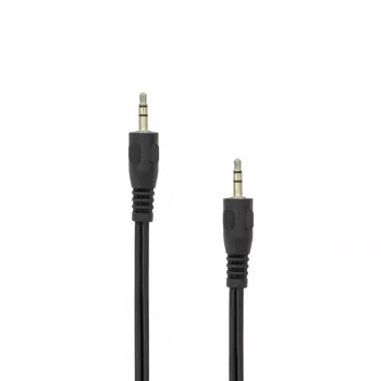 SBOX AUDIO CABEL 3.5 mm kištukas į kištuką 0.5 m juodas