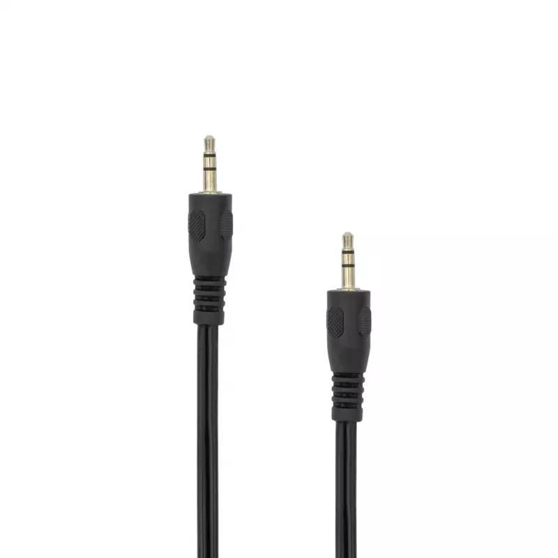 SBOX AUDIO CABEL 3.5 mm kištukas į kištuką 0.5 m juodas
