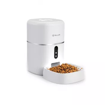 Automatinis gyvūnų šėryklos „Tellur TLL331461“ su UltraHD kamera, 4 l, balta