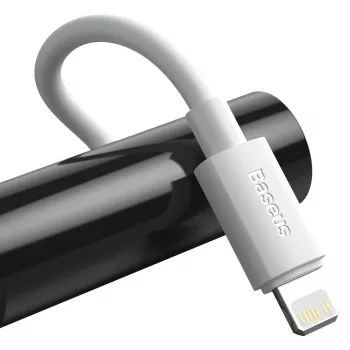Baseus Simple Wisdom duomenų laido rinkinys USB-C į Lightning PD 20W (2 vnt./rinkinys) 1,5 m, baltas