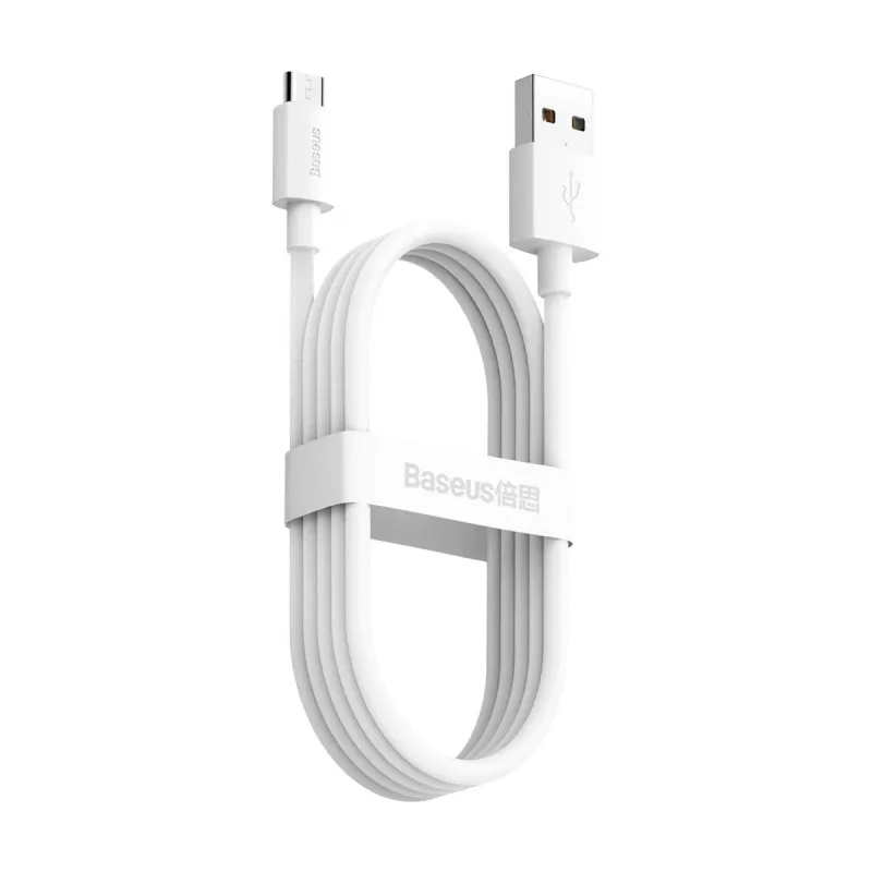 USB A į Micro-USB B kabelis Baseus TZCAMZJ-02 1,5 m Baltas