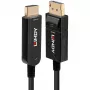 Lindy 30 m šviesolaidinis hibridinis DisplayPort 1.2 į HDMI 18G laidas