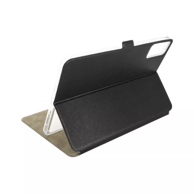 Knygos stiliaus apsauginis dėklas FIXED, skirtas „Xiaomi Redmi Pad SE 11 colių“, sulankstomas stovas, juodos spalvos